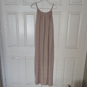 Elegant Beige Maxi Dress
